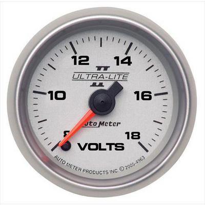 Auto Meter Ultra-Lite II Electric Voltmeter Gauge - 4991